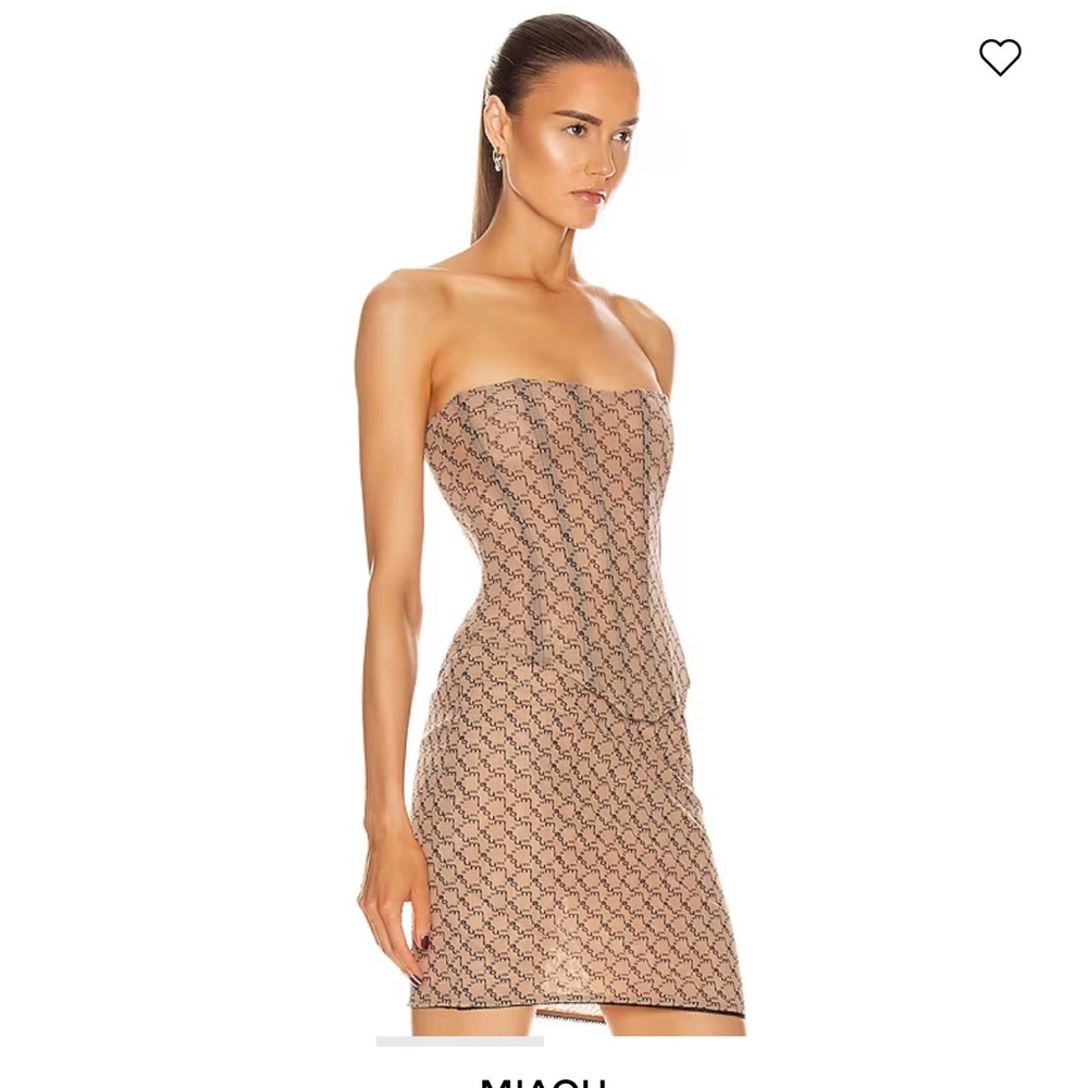 MIAOU Peri Corset in nude monogram